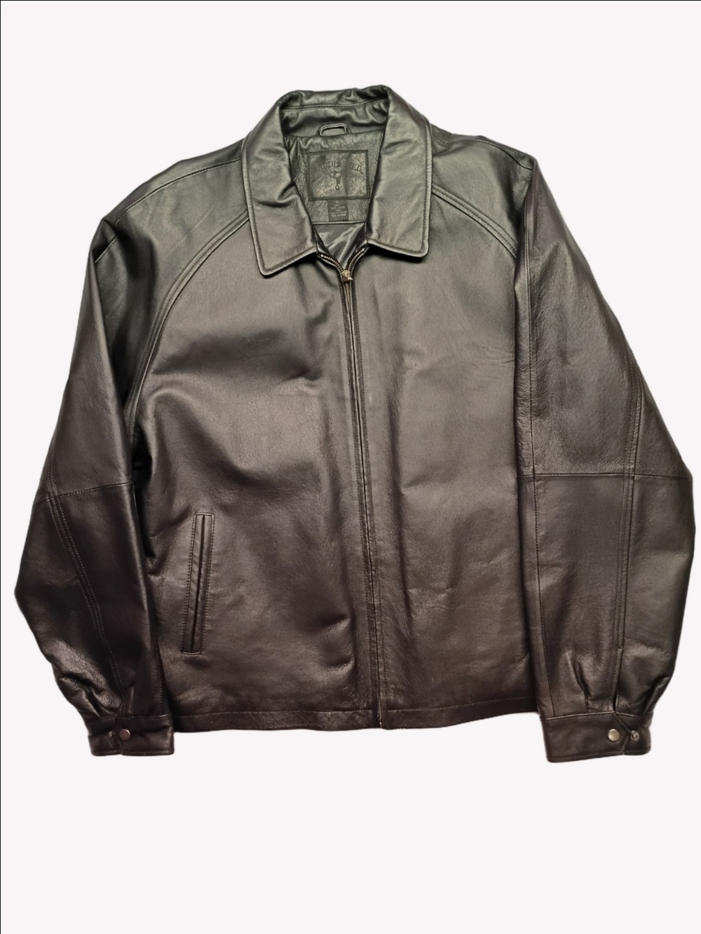 Saddlebred Black Leather Jacket - XL